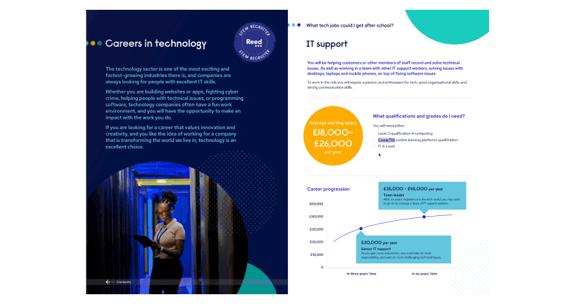 Landing page GIF - careers guide